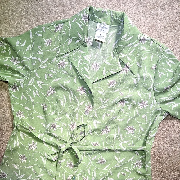 Vintage Floral Dress / Vintage Jaclyn Smith Maxi - Picture 5 of 10